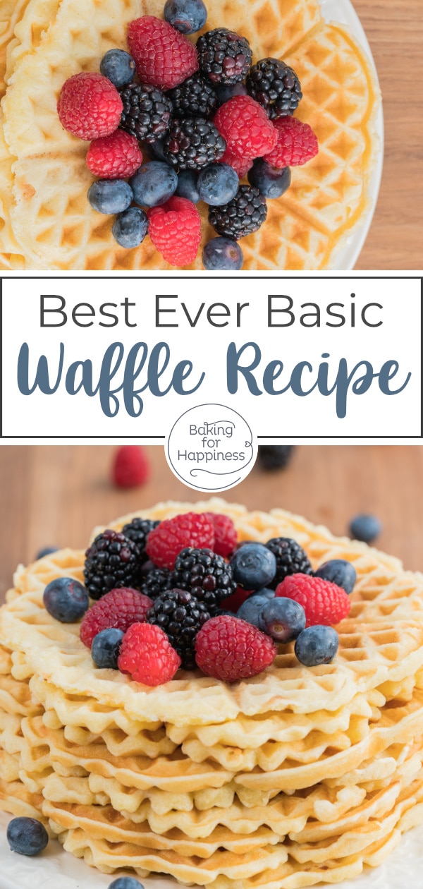 This easy waffle recipe is an absolute classic. And with my tips & tricks, the heart waffles are guaranteed to succeed!