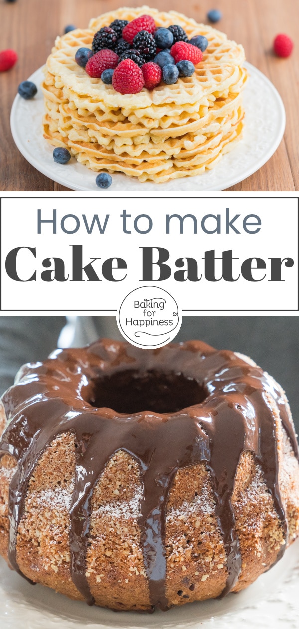 Easy recipe for delicious cake batter - with step-by-step instructions and tips for fluffy, moist cake batter.