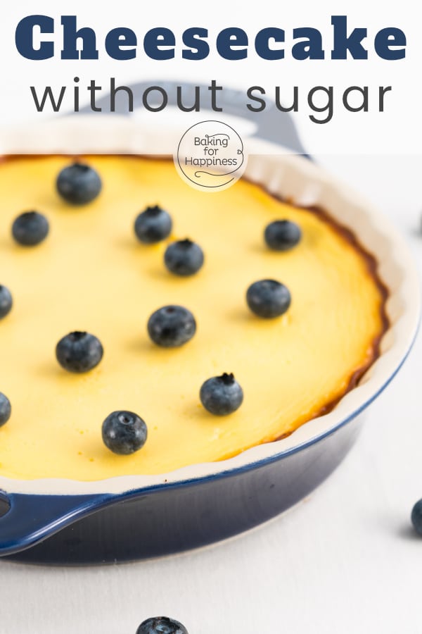 Ingenious cheesecake without sugar and flour: the low carb cheesecake becomes crispy and super creamy at the same time!