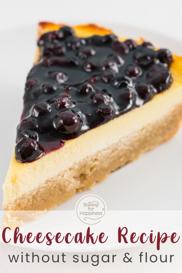 Ingenious cheesecake without sugar and flour: the low carb cheesecake becomes crispy and super creamy at the same time!