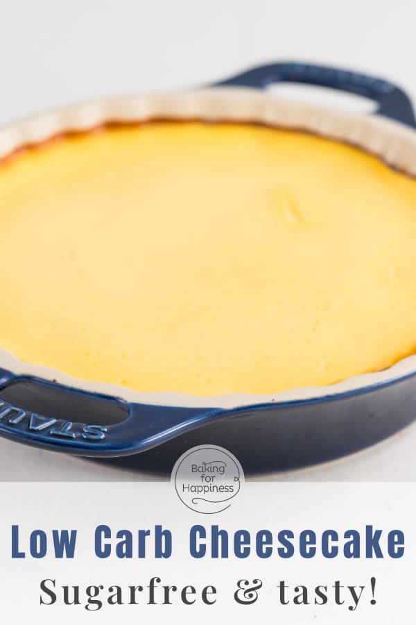 Ingenious cheesecake without sugar and flour: the low carb cheesecake becomes crispy and super creamy at the same time!