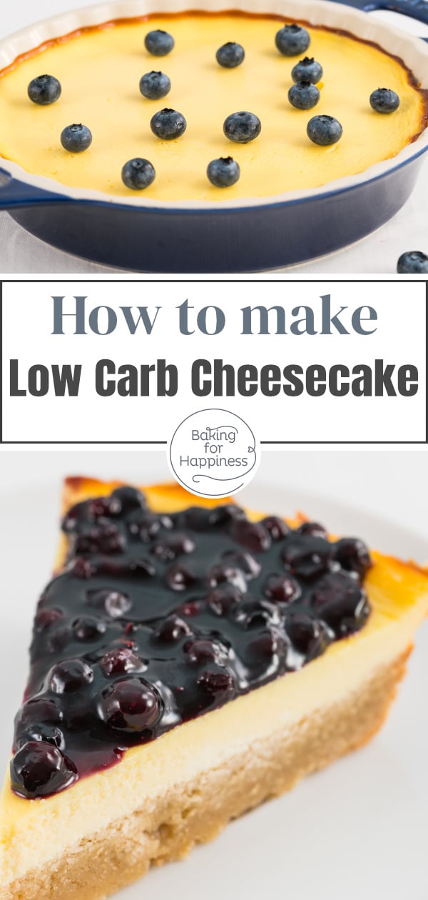 Ingenious cheesecake without sugar and flour: the low carb cheesecake becomes crispy and super creamy at the same time!