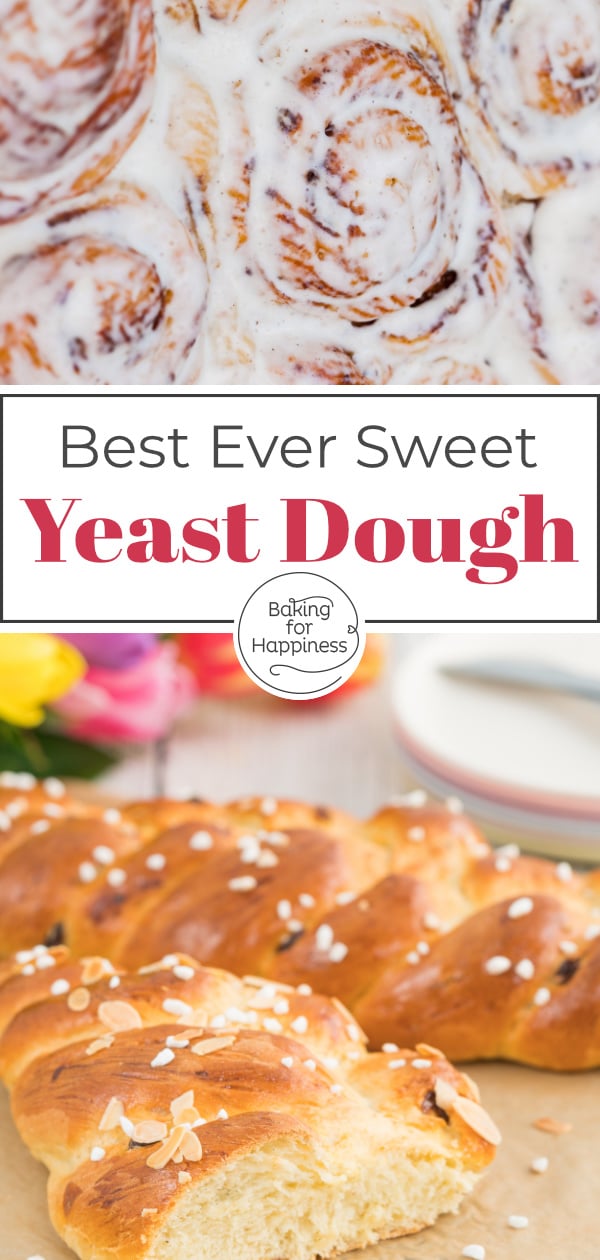 With this easy basic recipe for sweet yeast dough complete with step-by-step instructions, yeast pastries are guaranteed to succeed!