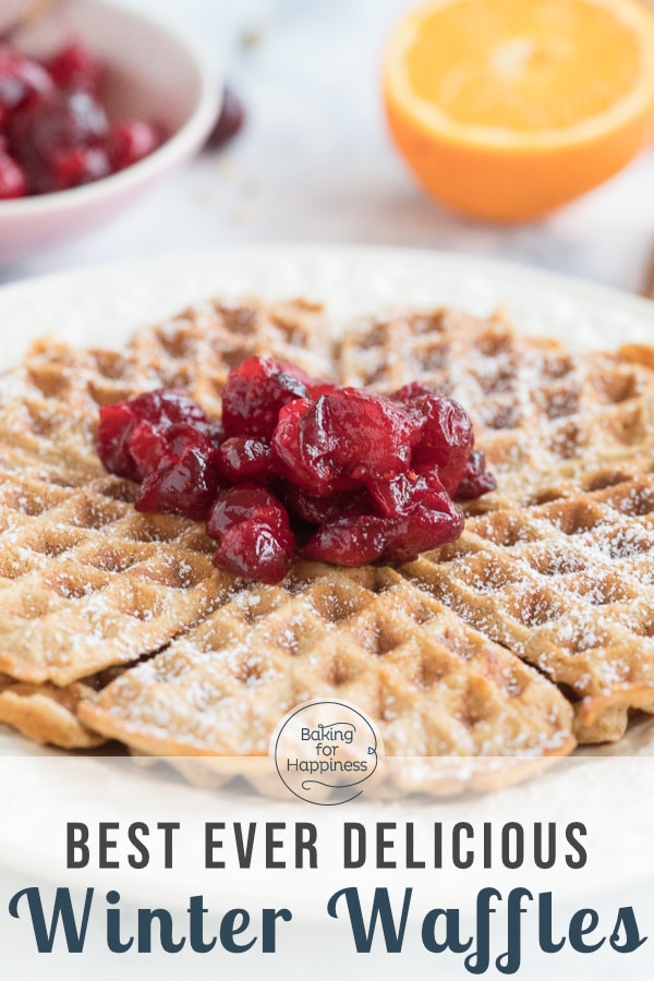 Winter waffles are a delicious dessert for cozy days! This recipe taste just as good as Christmas waffles or for a New Year's brunch.