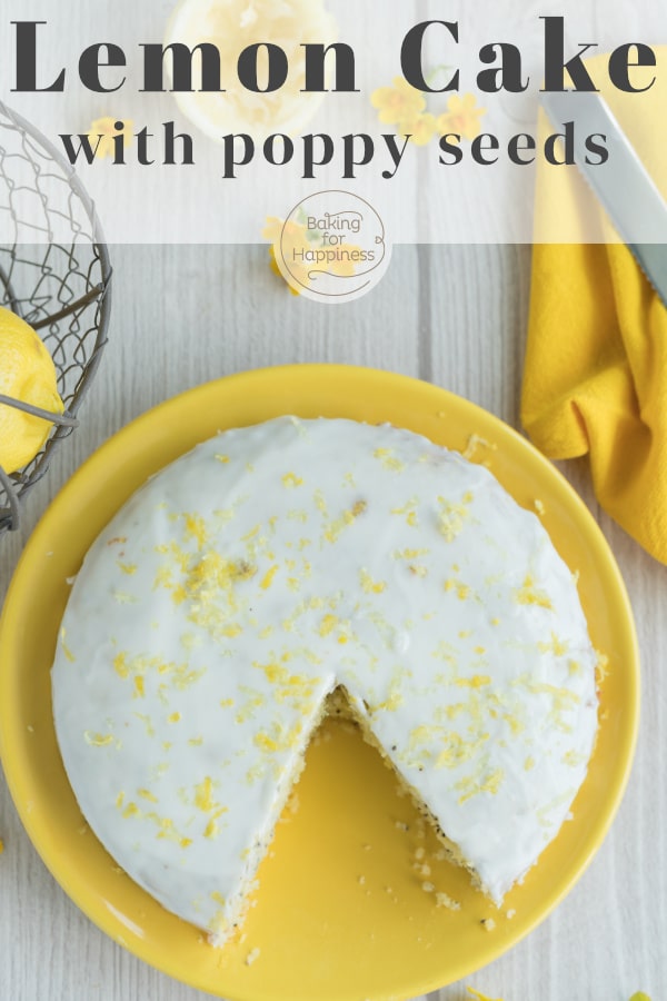 This moist lemon poppy seed cake is incredible for the whole family! It becomes wonderfully moist, fluffy & refreshing.