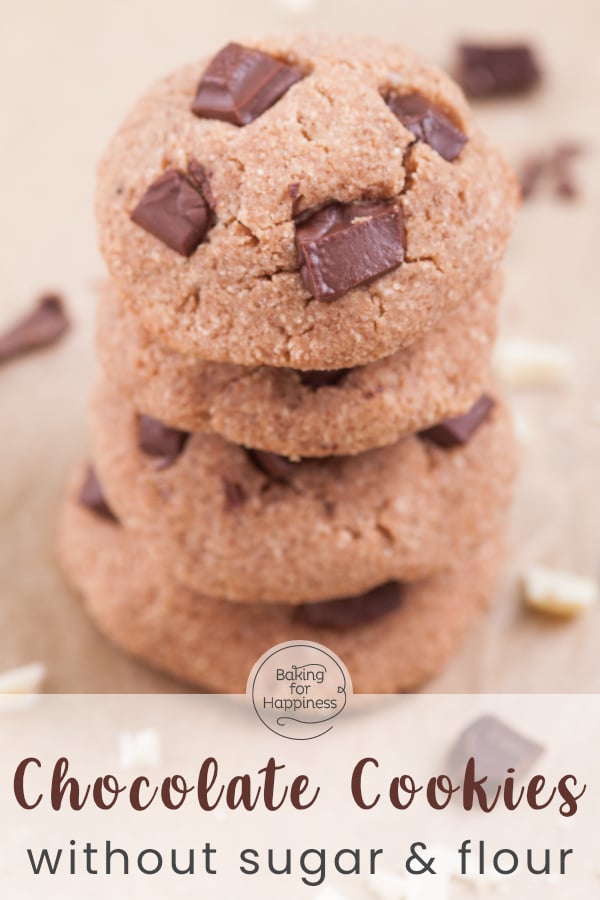 Wonderfully soft, delicious low carb chocolate chip cookies without sugar and flour that don't taste like giving up!