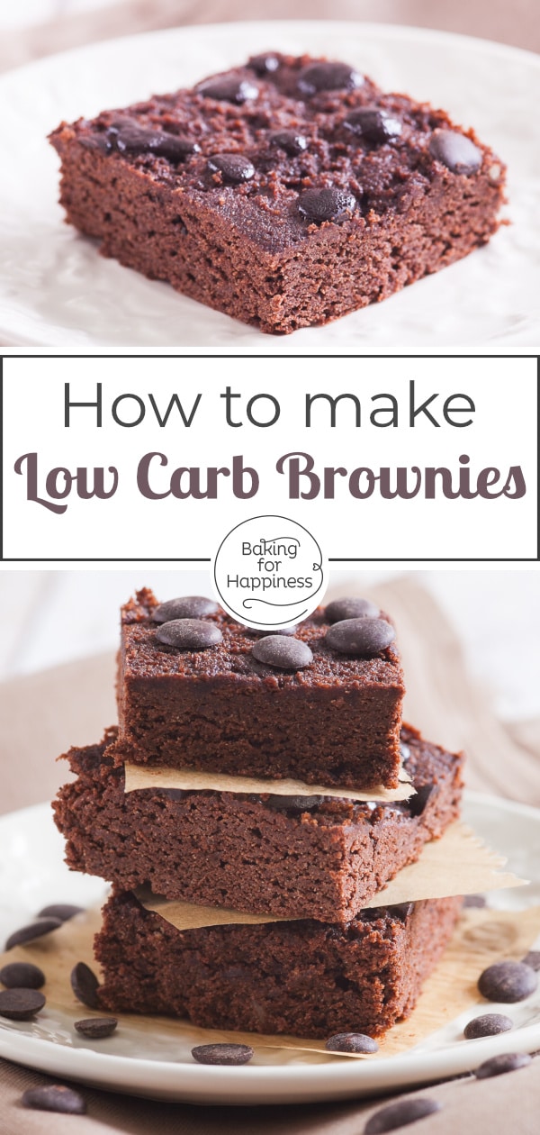 This low carb brownie recipe is easy to make. With the delicious brownies without flour and sugar, certainly, no one misses carbohydrates!