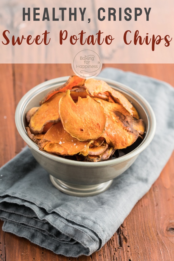 With this recipe for healthy crispy sweet potato chips from the oven, you have a great alternative to regular fried potato chips.