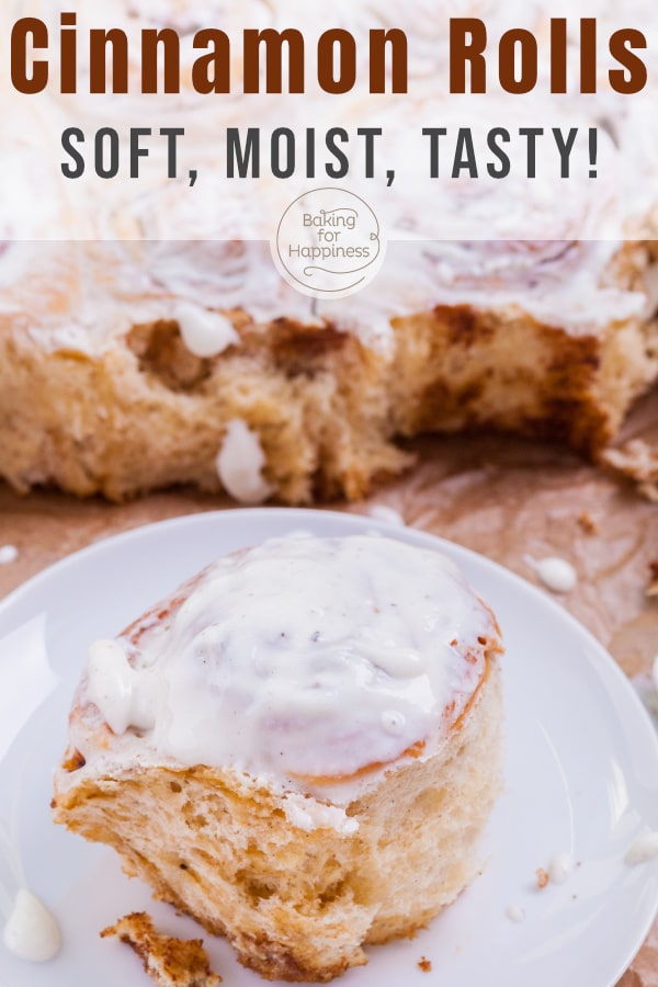 Great, original cinnamon rolls with cream cheese frosting: brilliantly soft, fluffy and sinfully delicious!