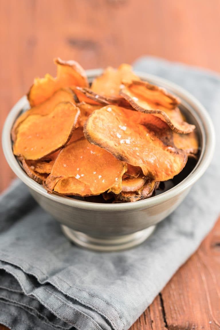 Healthy, Crispy Sweet Potato Chips