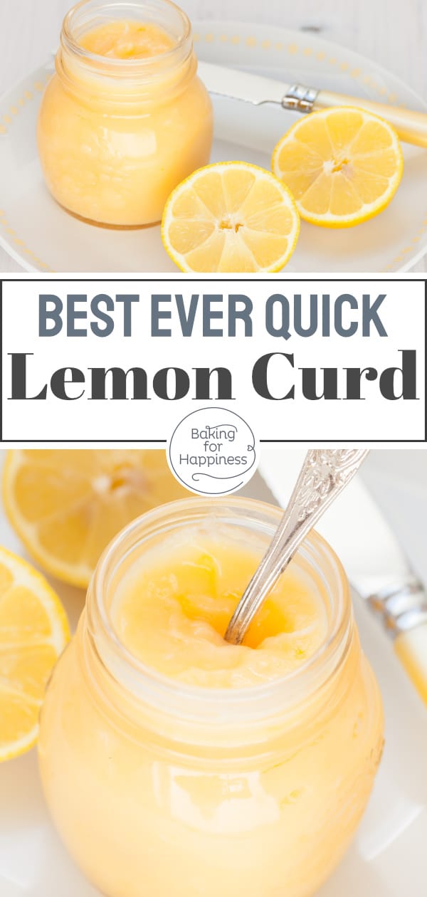 This easy & quick lemon curd tastes incredible - as a spread, baking ingredient or gift. Making the British lemon cream is not difficult.