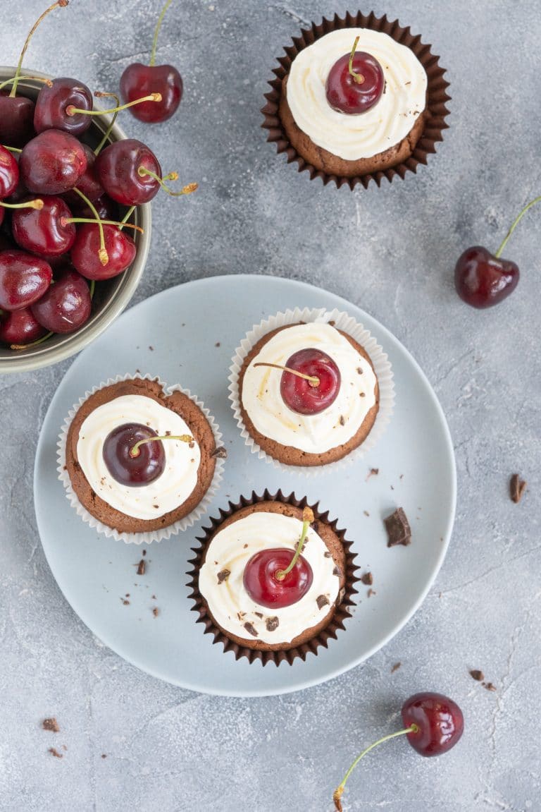 Moist Chocolate Cherry Cupcakes