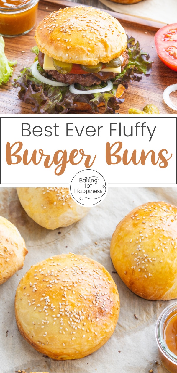 These homemade and fluffy Brioche Burger Buns are easy & quick to make. With this recipe, the next barbecue can come! 