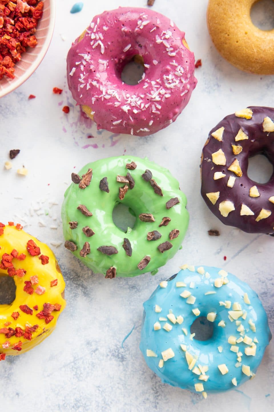 Donuts without chemical food coloring