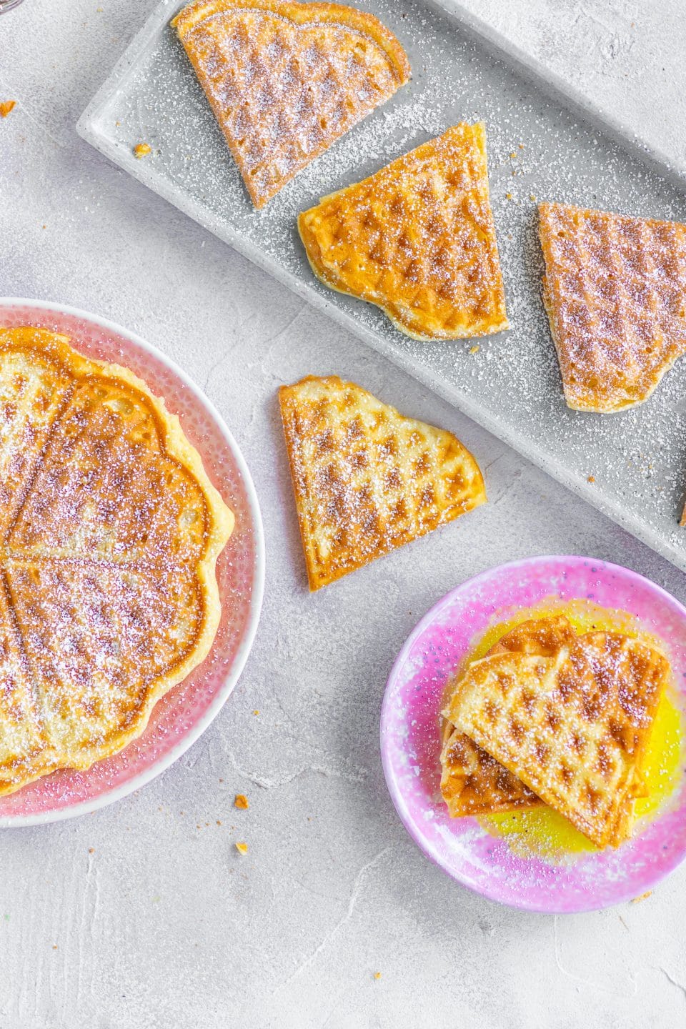 Soft and Moist Yogurt Waffles