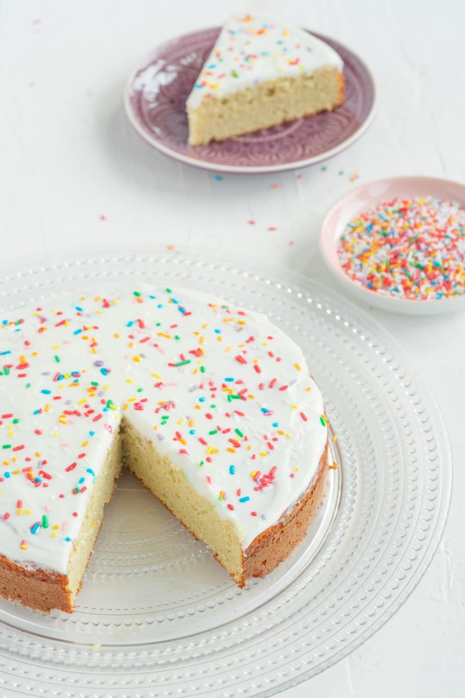 Low Calorie Vanilla Protein Cake