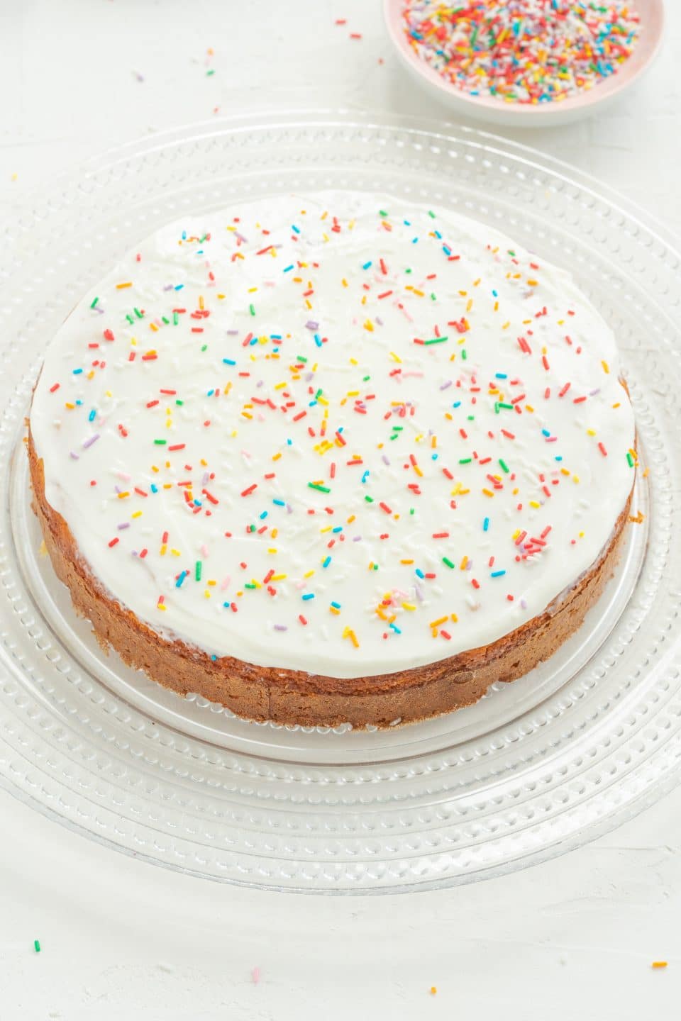 Tasty Fitness Cake with Vanilla Protein