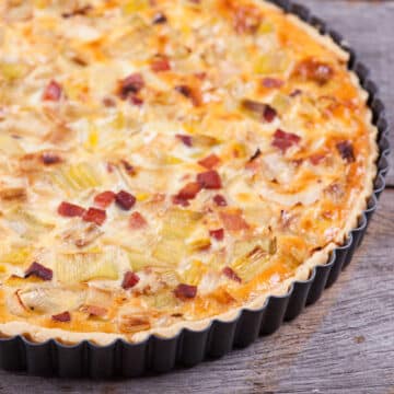 Bacon Quiche with Leek