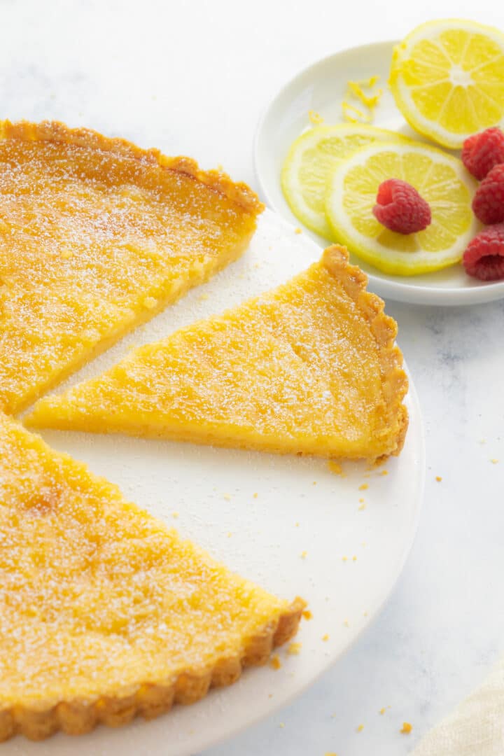 French Lemon Tart (Tarte au Citron) | Baking for Happiness