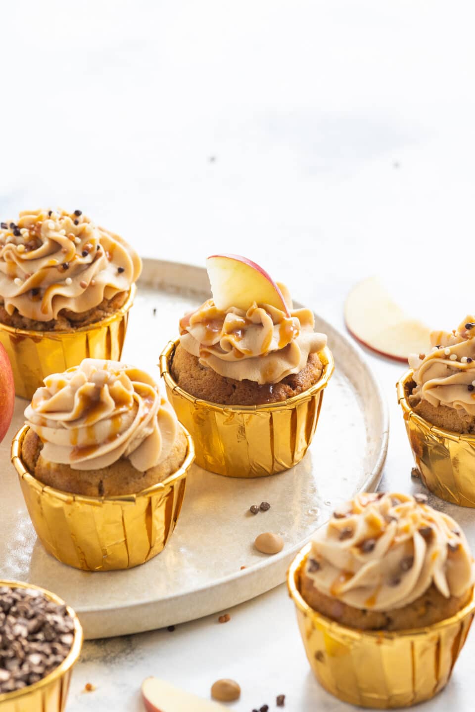 Salted Caramel Apple Cupcakes