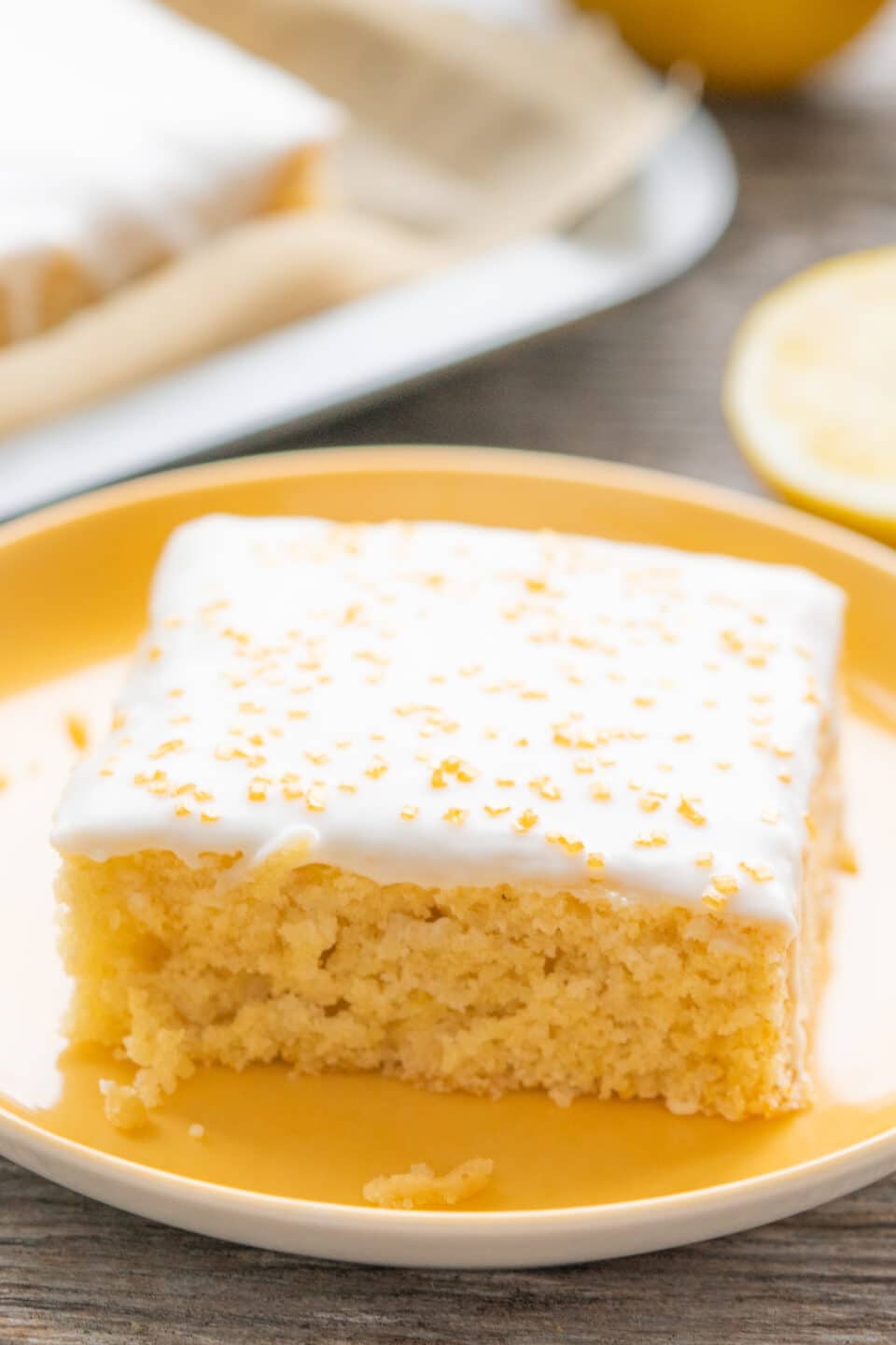 healthy vegan lemon cake