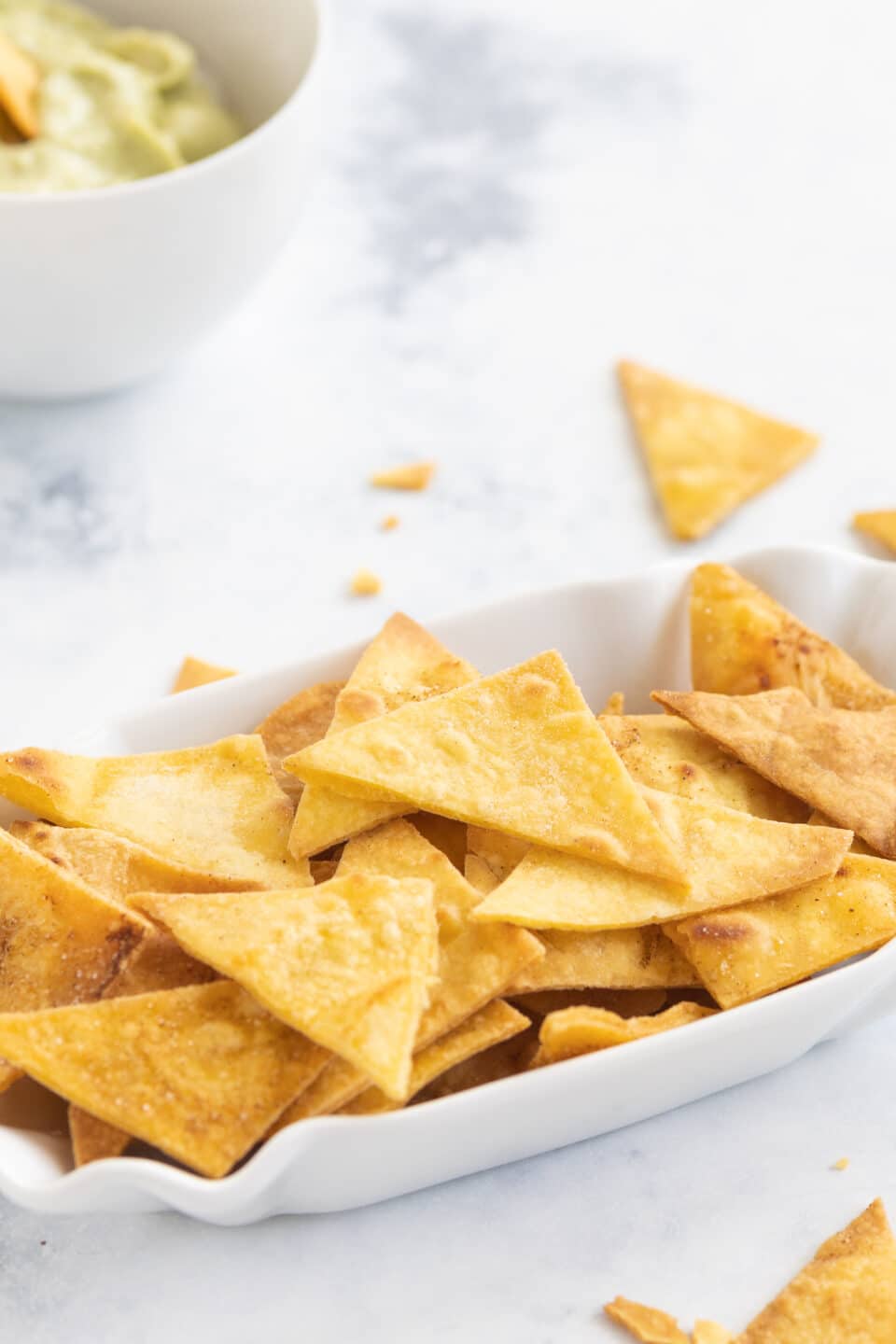 tortilla chips with individual seasoning