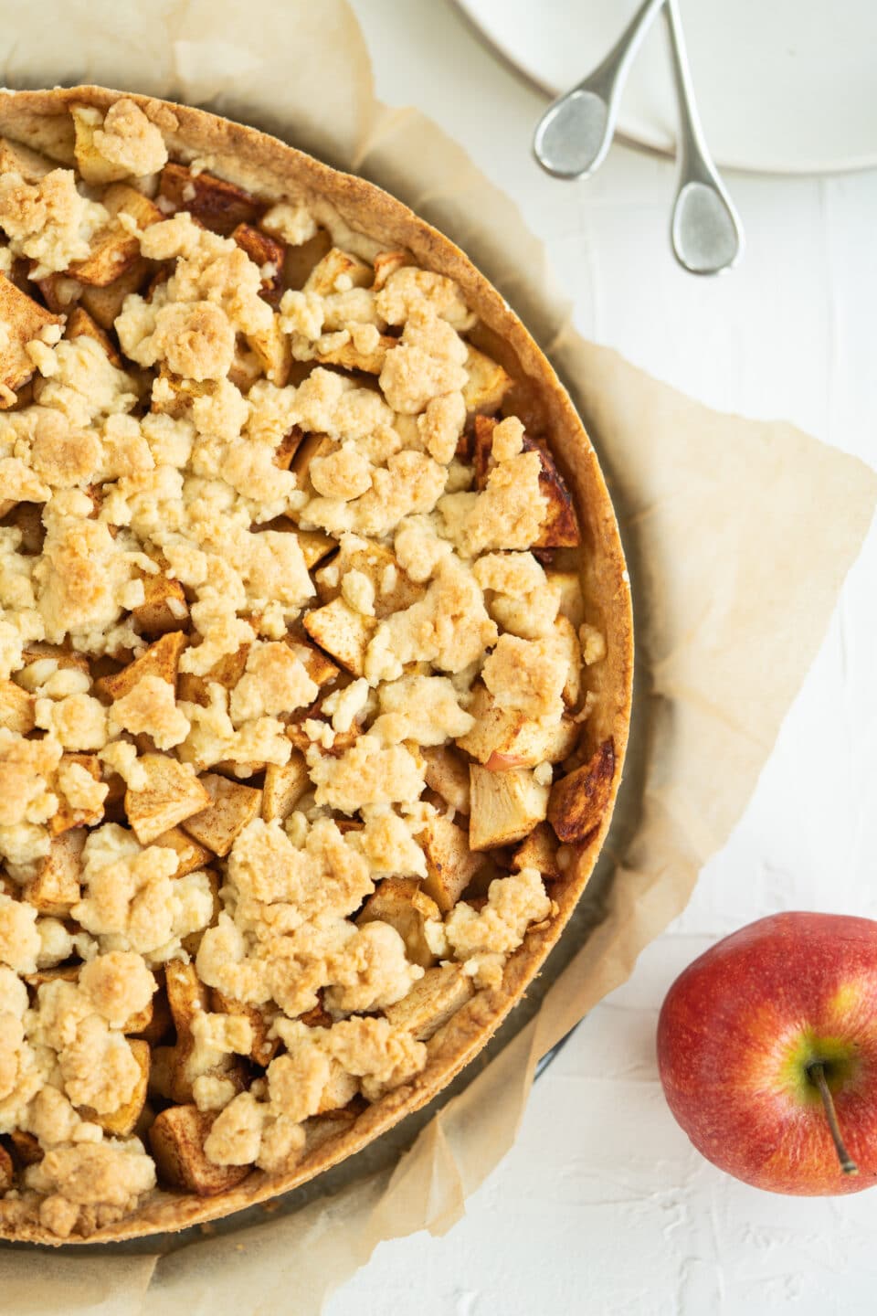 Apple Cake with Crumbles