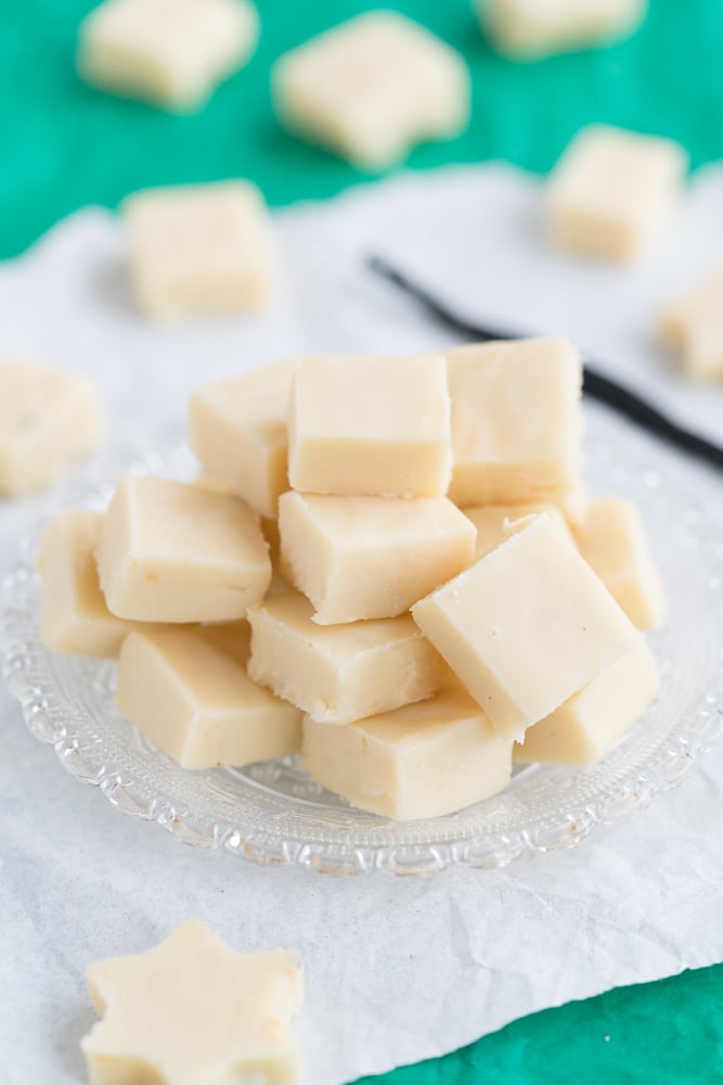 Quick 3 Ingredient Vanilla Fudge