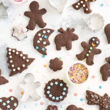 Cut-Out Cookies with Cocoa
