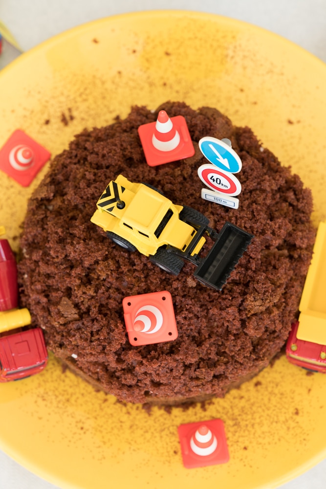 Kids Birthday Digger Cake
