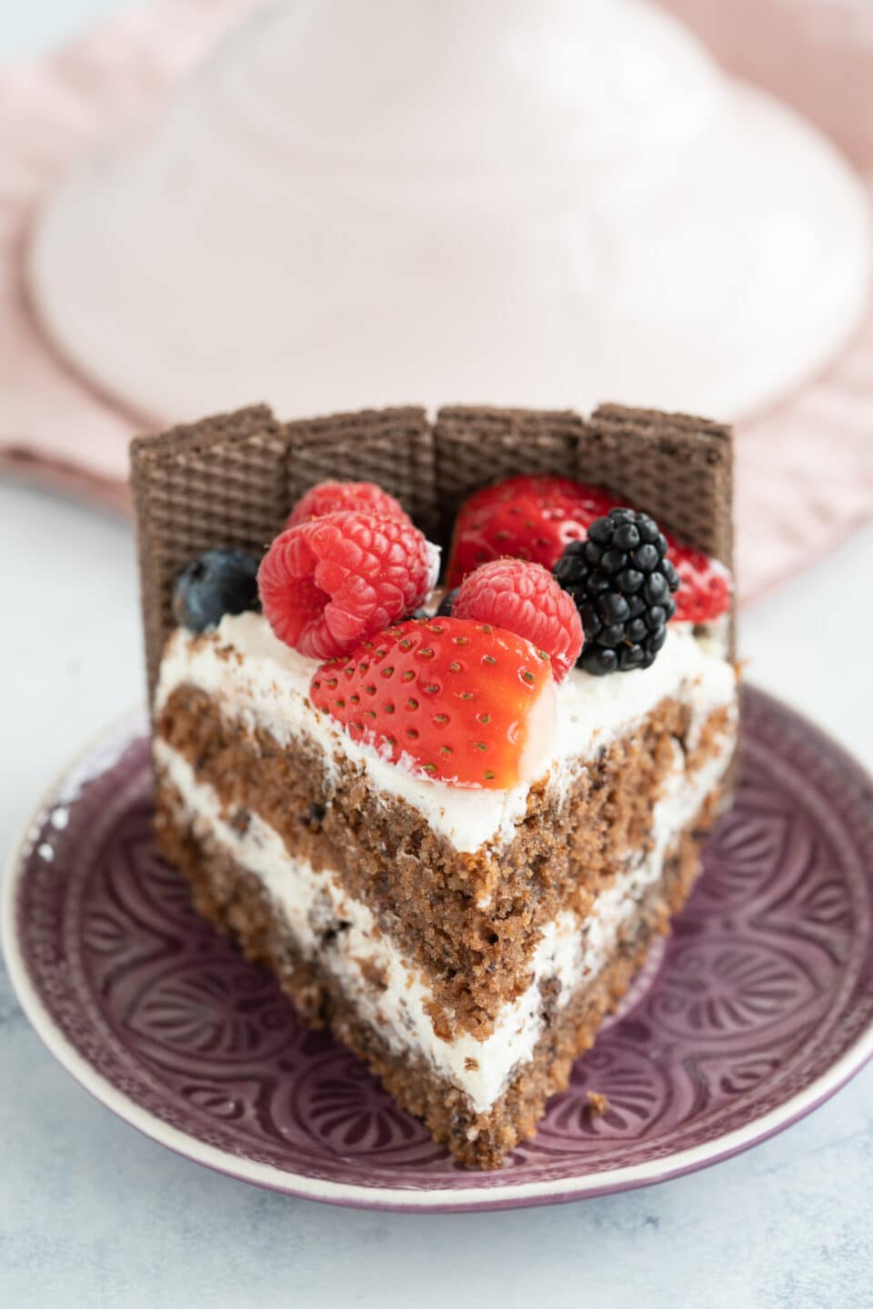 chocolate cake with mascarpone cream