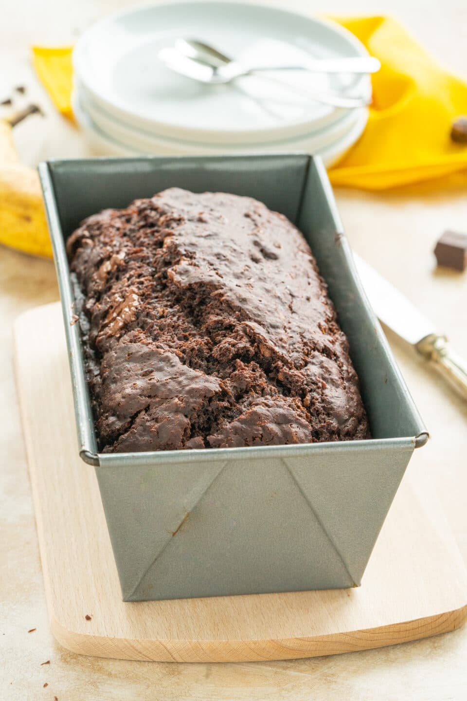 vegan chocolate banana bread