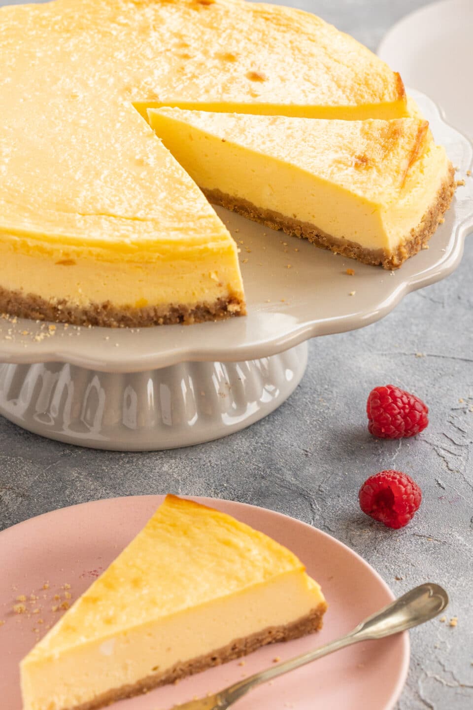 creamy and compact cheesecake