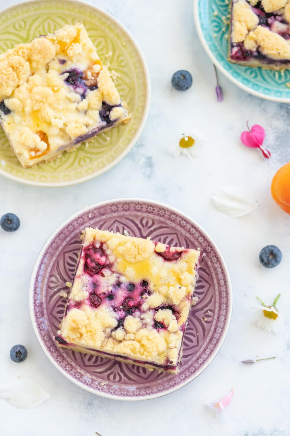 fruit cake from the baking sheet