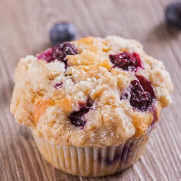 muffins with blueberries