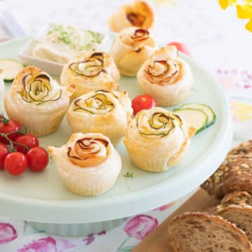 puff pastry roses for brunches