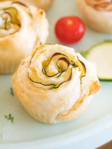 savory puf pastry roses