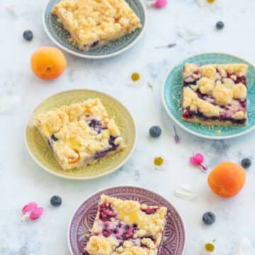 sheet cake with fruits