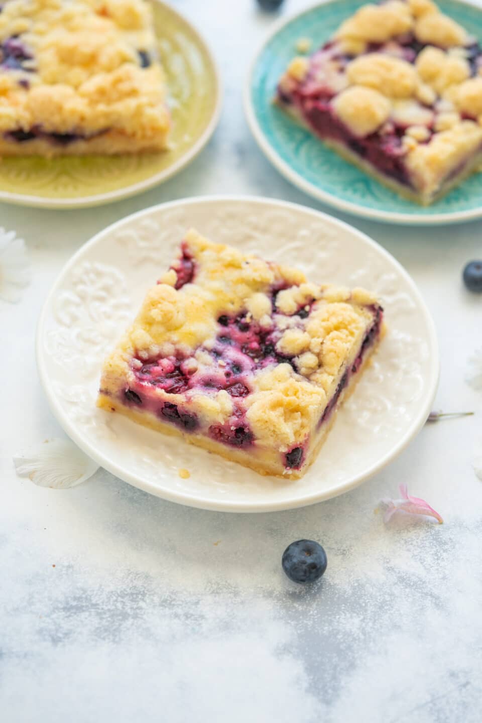 sheet cake with summer fruits