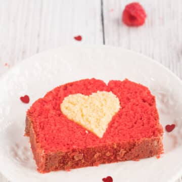 Hidden Heart Cake Recipe with natural Food Coloring