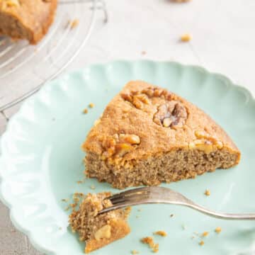 nut cake with walnuts