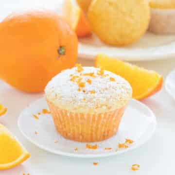 Fluffy Orange Muffins with Yogurt