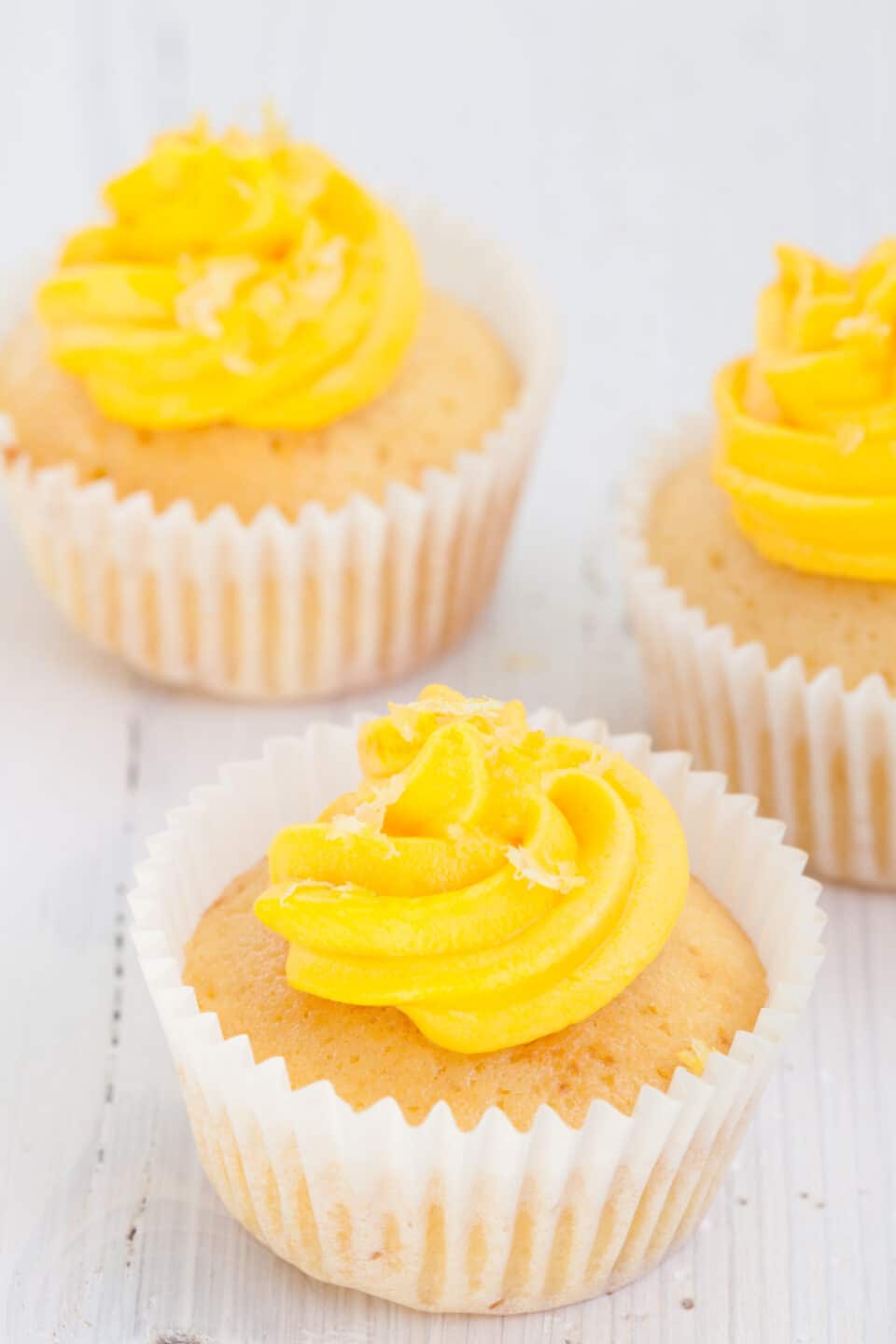 cupcakes with lemon zest