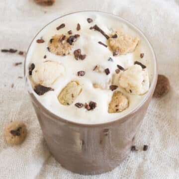 homemade cookie dough ice cream