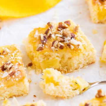 quick moist pineapple cake