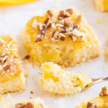 sheet cake with coconut and pineapple