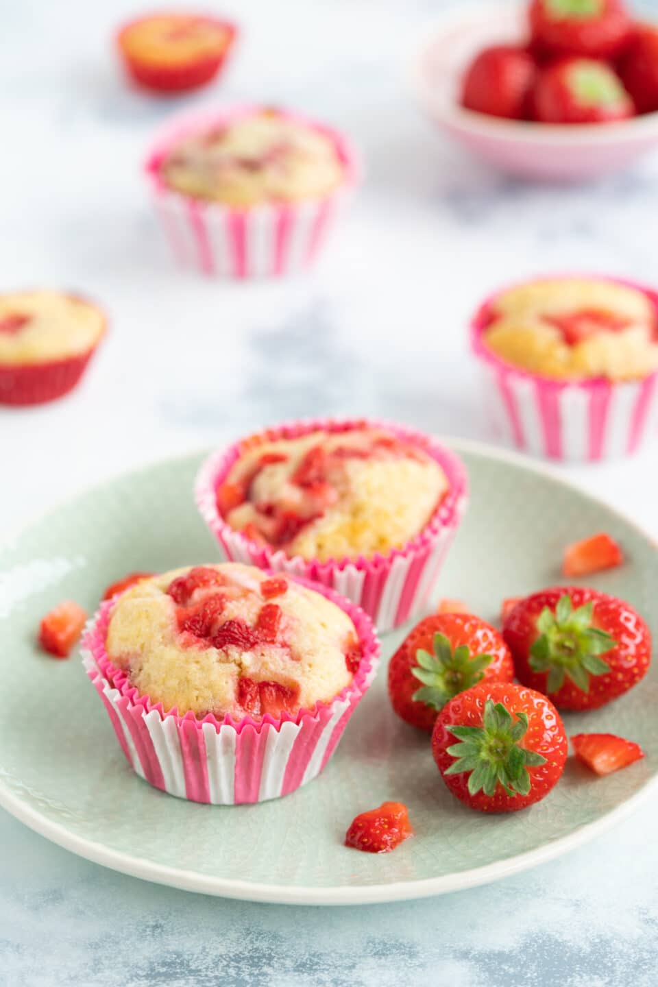 strawberry muffins