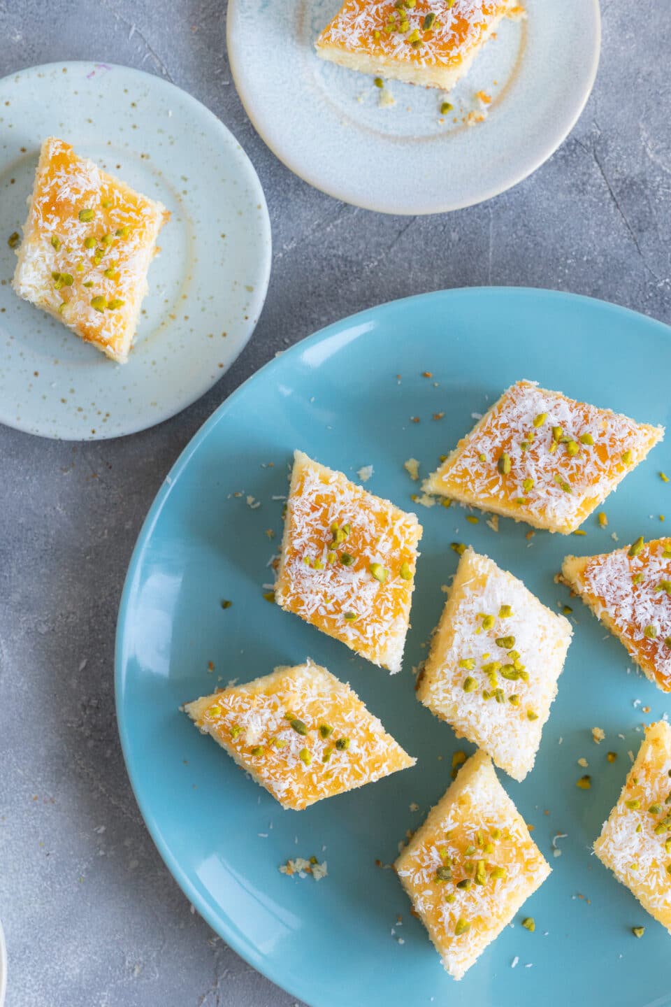 cake with durum wheat semolina