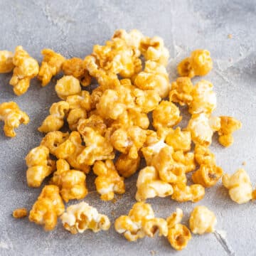 homemade caramel popcorn