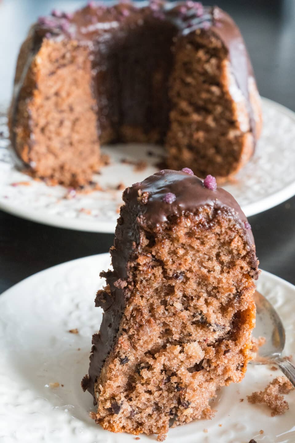 cake with red wine